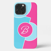 Etui iPhone 13 Pro Max Bold Bright Fun Chic Cercles Abstraits Art Motif (Verso)