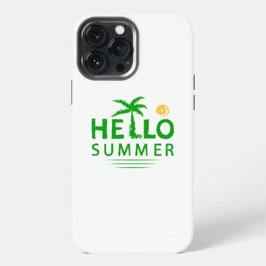 Etui iPhone 13 Pro Max Bonjour l'été (Verso)