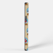Etui iPhone 13 Pro Max Boule à neige avec un joli cardinal rouge (Côté droit)