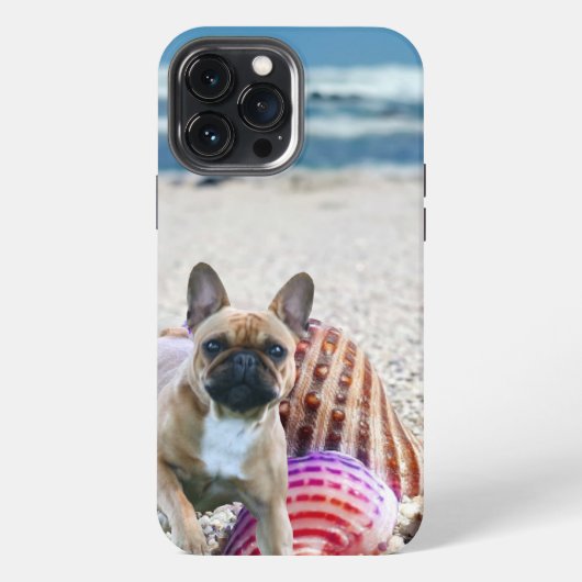 Etui iPhone 13 Pro Max Bouledogue français coque iPhone Pro Max (Verso)