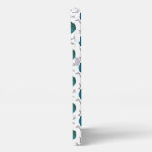 Etui iPhone 13 Pro Max Boules turquoises en fils et articles d'artisanat  (Côté gauche)