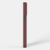 Etui iPhone 13 Pro Max Bourgogne foncé élégant Calligraphie monogramme si (Côté droit)