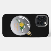 Etui iPhone 13 Pro Max Branche de Noël décorée dans un flacon  (Verso Horizontal)