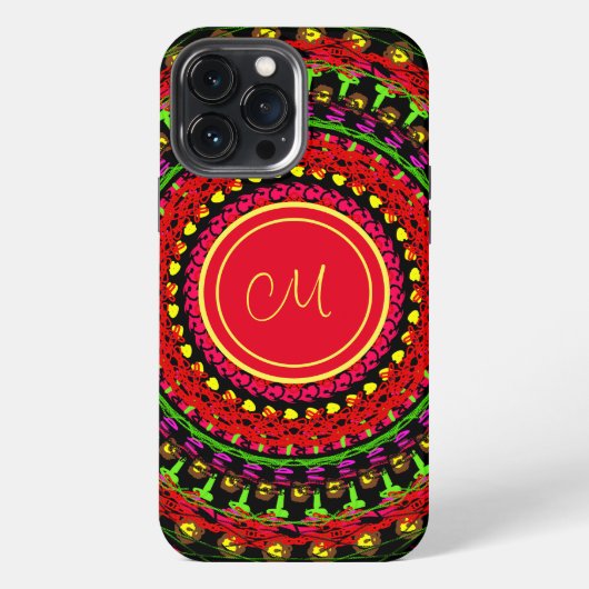 Etui iPhone 13 Pro Max Bright abstrait (Verso)