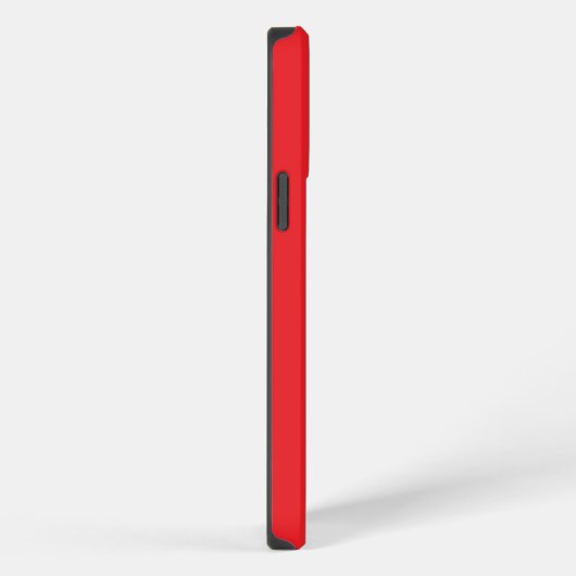 Etui iPhone 13 Pro Max Brigt Red Monogramme initial (Côté droit)