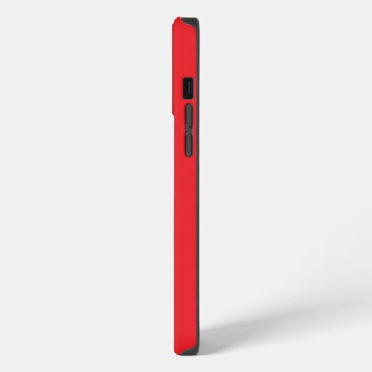 Etui iPhone 13 Pro Max Brigt Red Monogramme initial (Côté gauche)