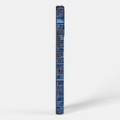 Etui iPhone 13 Pro Max Brique exposée bleue Cool (Côté droit)