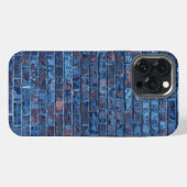 Etui iPhone 13 Pro Max Brique exposée bleue Cool (Verso Horizontal)