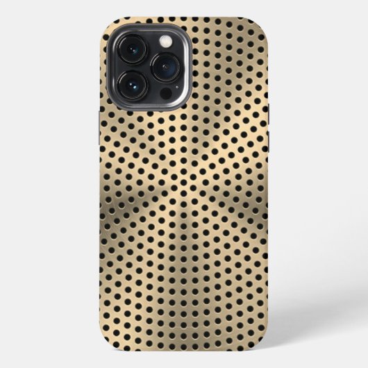 Etui iPhone 13 Pro Max Bronze platine Impression en acier inoxydable (Verso)