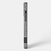 Etui iPhone 13 Pro Max Brun à motif (Côté gauche)