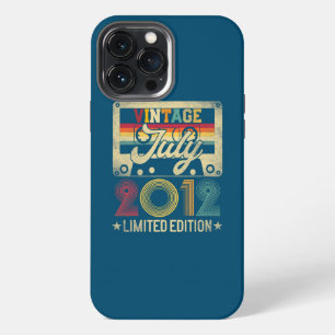 Etui iPhone 13 Pro Max Cadeau vintage juillet 2012 10e anniversaire 10 an