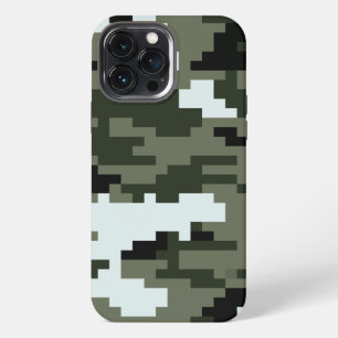 Etui iPhone 13 Pro Max Camouflage urbain numérique à 8 bits / Camo