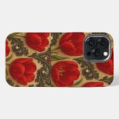 Etui iPhone 13 Pro Max Capa para celular Tulipas e Renda DESIGN (Verso Horizontal)