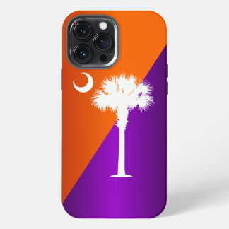 Etui iPhone 13 Pro Max Caroline du Sud Orange & Purple