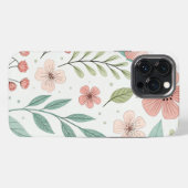 Etui iPhone 13 Pro Max Case-Mate Barely There – Conception florale pour (Verso Horizontal)