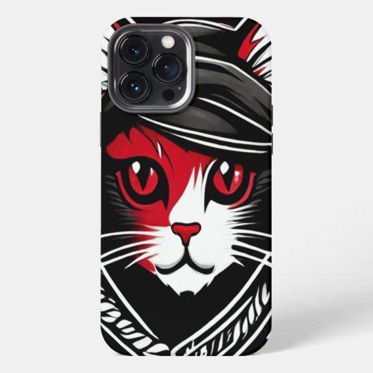Etui iPhone 13 Pro Max Cat design (Verso)