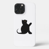 Etui iPhone 13 Pro Max Cat dit bonjour (Verso)