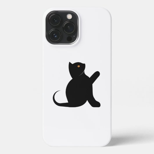 Etui iPhone 13 Pro Max Cat dit bonjour (Verso)