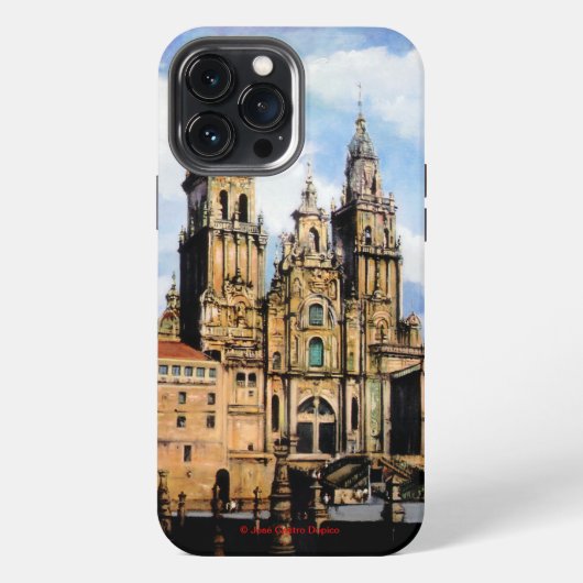 Etui iPhone 13 Pro Max Catedral de Santiago de Compostela (Verso)