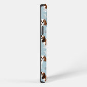Etui iPhone 13 Pro Max Cavalier King Charles Spaniel Paws and Bones (Côté droit)