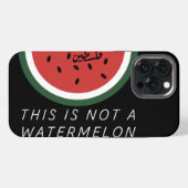 Etui iPhone 13 Pro Max Ceci n'est pas une pastèque Palestine pastèque (Verso Horizontal)
