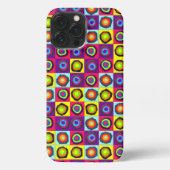 Etui iPhone 13 Pro Max cercles motif (Verso)