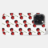 Etui iPhone 13 Pro Max Cerise rouge sucrée (Verso Horizontal)