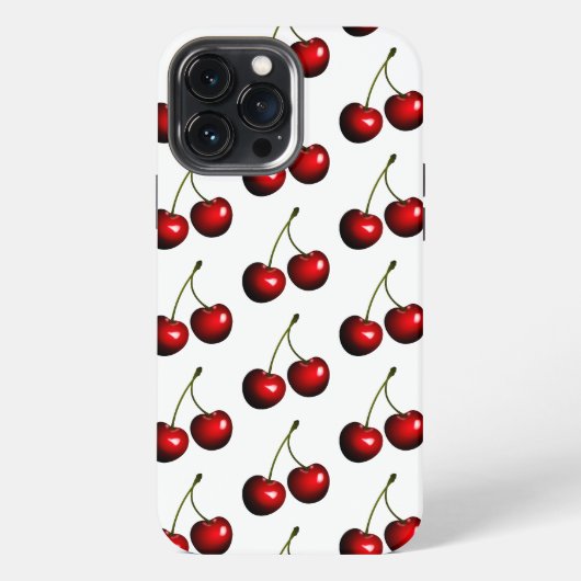 Etui iPhone 13 Pro Max Cerise rouge sucrée (Verso)