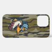 Etui iPhone 13 Pro Max Chasse au canard rouge Bottomland Camo Chasse au c (Verso Horizontal)