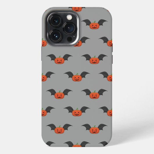 Etui iPhone 13 Pro Max Chat Citrouille d'Halloween (Verso)