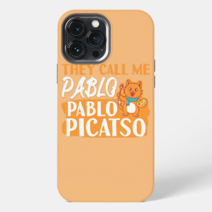 Etui iPhone 13 Pro Max Chat drôle d'histoire de l'art Pablo Picatso Amour