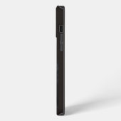 Etui iPhone 13 Pro Max Chat noir et café (Côté gauche)