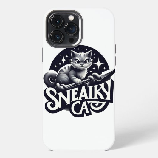 Etui iPhone 13 Pro Max chat sournois (Verso)