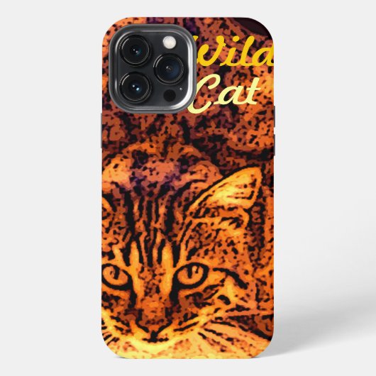 ETUI iPhone 13 PRO MAX CHATON DE CHAT SAUVAGE (Verso)