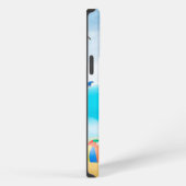 Etui iPhone 13 Pro Max Chien Beagle sur la Plage (Côté droit)