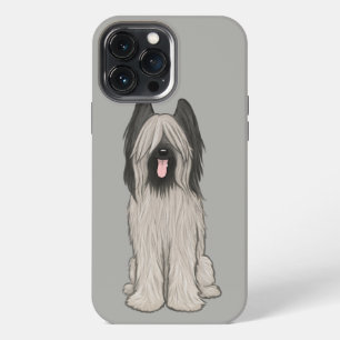 Etui iPhone 13 Pro Max Chien Briard Mignon Dessin Animé