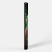 Etui iPhone 13 Pro Max Chien Retriever doré à la Saint-Patrick (Côté droit)