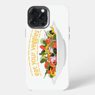 Etui iPhone 13 Pro Max Citation Manger Vos Légumes bol de mélange de sala