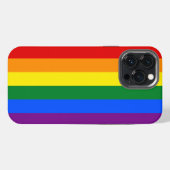 Etui iPhone 13 Pro Max Classic LGBTQ Rainbow Pride drapeau (Verso Horizontal)