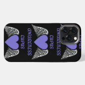 Etui iPhone 13 Pro Max Cœur/Ailes...Lupus (Verso Horizontal)