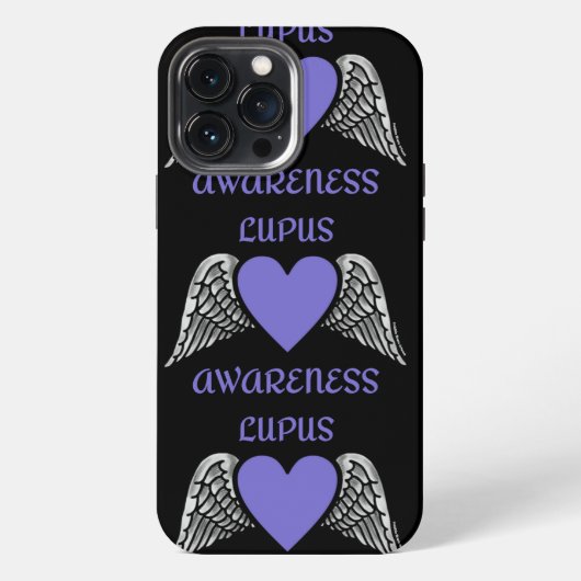 Etui iPhone 13 Pro Max Cœur/Ailes...Lupus (Verso)
