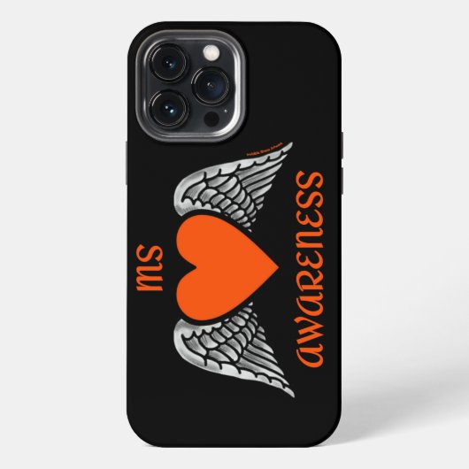 Etui iPhone 13 Pro Max Coeur/ailes...MS (Verso)