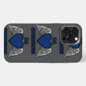 Etui iPhone 13 Pro Max Cœur/Ailes...RA (Verso Horizontal)
