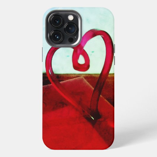 Etui iPhone 13 Pro Max Coeur plastique (Verso)