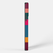 Etui iPhone 13 Pro Max Coloré moderne rayé (Côté droit)