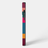 Etui iPhone 13 Pro Max Coloré moderne rayé (Côté gauche)