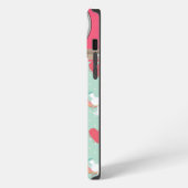 Etui iPhone 13 Pro Max Conception de Coeurs et Unicornes (Côté gauche)