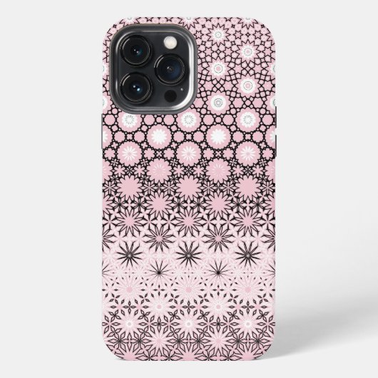 Etui iPhone 13 Pro Max Conception de métamorphose rose (Verso)