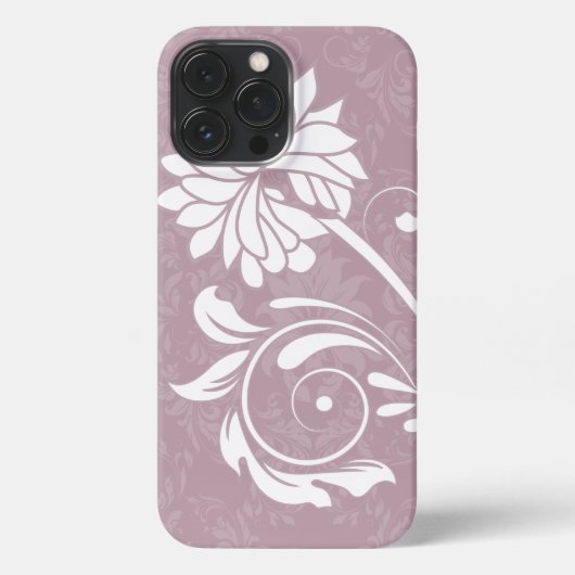 Etui iPhone 13 Pro Max  Conception des fleurs (Verso)