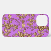 Etui iPhone 13 Pro Max Conception des fleurs  (Verso Horizontal)